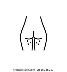 Brazilian Waxing icon. Simple Brazilian waxing icon for social media, app, and web design. Vector illustration
