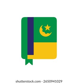 Brazil's Proclamação da Republica Flag with Green Yellow Blue Colors Star Crescent Moon