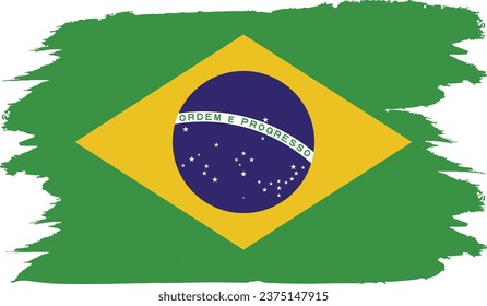 Brazil's national flag in vector form