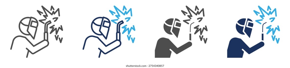 brazing icon set multi concept