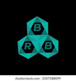 BRB creative minimalist letter logo. BRB unique vector initials alphabet letter logo design
