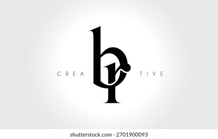 BRbr Elegant Serif Monogram Logo – Luxury Lowercase Typographic Lettermark for Modern Branding