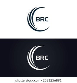 BRC logo. B R C design. White BRC letter. BRC, B R C letter logo design. B R C letter logo design in GOLD,