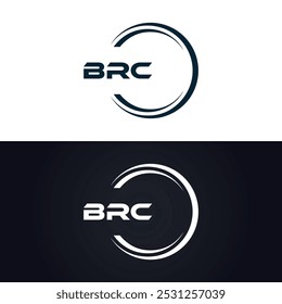 BRC logo. B R C design. White BRC letter. BRC, B R C letter logo design. B R C letter logo design in GOLD,
