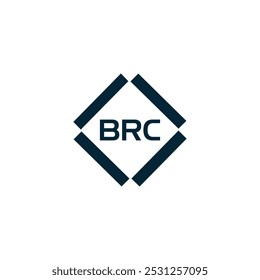 Logotipo de BRC. B R C diseño. Letra BRC blanca. Diseño de logo de letra BRC, BRC. B R C diseño de la letra del logotipo en ORO,