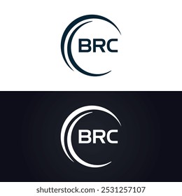 BRC logo. B R C design. White BRC letter. BRC, B R C letter logo design. B R C letter logo design in GOLD,