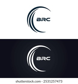 BRC logo. B R C design. White BRC letter. BRC, B R C letter logo design. B R C letter logo design in GOLD,