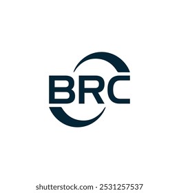 Logotipo do BRC. Projeto B R C. Carta BRC branca. Projeto do logotipo da letra BRC, B R C. B R C letra logotipo design em OURO,