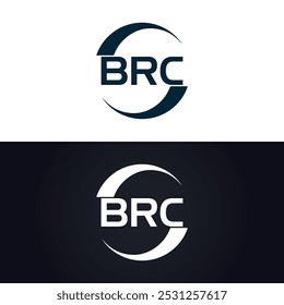 BRC logo. B R C design. White BRC letter. BRC, B R C letter logo design. B R C letter logo design in GOLD,