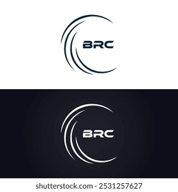 BRC logo. B R C design. White BRC letter. BRC, B R C letter logo design. B R C letter logo design in GOLD,