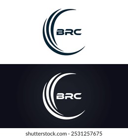 BRC logo. B R C design. White BRC letter. BRC, B R C letter logo design. B R C letter logo design in GOLD,