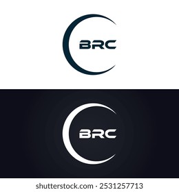 BRC logo. B R C design. White BRC letter. BRC, B R C letter logo design. B R C letter logo design in GOLD,
