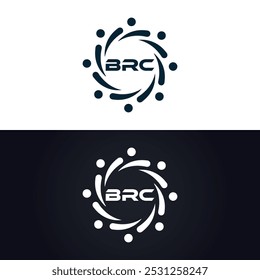BRC logo. B R C design. White BRC letter. BRC, B R C letter logo design. B R C letter logo design in GOLD,