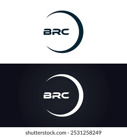 BRC logo. B R C design. White BRC letter. BRC, B R C letter logo design. B R C letter logo design in GOLD,