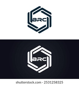 BRC logo. B R C design. White BRC letter. BRC, B R C letter logo design. B R C letter logo design in GOLD,