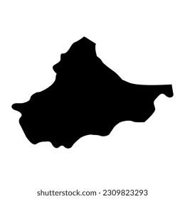 Brcko District map, administrative district of Federation of Bosnia and Herzegovina. Vector illustration.