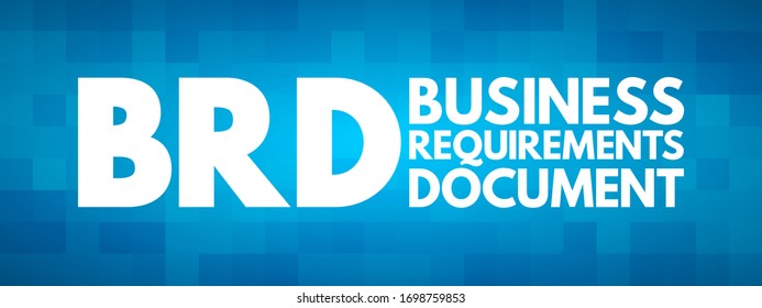 Brd Business Requirements Document Acronym Concept Stock Vector Royalty Free 1698759853 3723