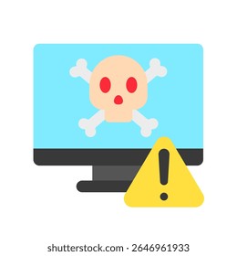 Cor plana do alerta de violação, ícone da ilustração mini. use para conceito moderno, impressão, UI, kit UX, web e desenvolvimento de aplicativo. Vetor relacionado com gestão de riscos, negócios, finanças.


