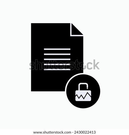 Breach Contract Icon. Violation, Offense. Infringement, Foul or Transgression Symbol.
