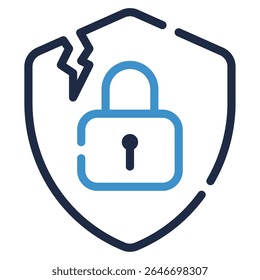 Ícone de violação, para web, app, infográfico, etc