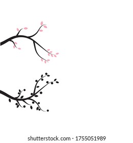 Naturaleza del símbolo vectorial de la plantilla de logotipo de brechas