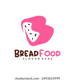 Bread with B logo vector template, Creative Bread fast logo design concepts