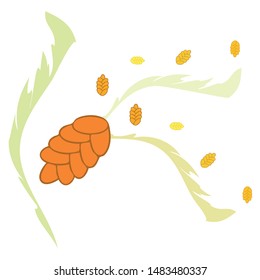 Bread background. Vector bakery pastry, wicker bun. Use for menu design.