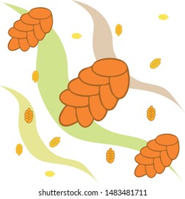 Bread background. Vector bakery pastry, wicker bun. Use for menu design.