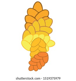 Bread background. Vector bakery pastry, wicker bun. Use for menu design