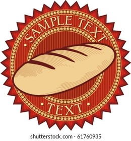 bread badge - label (stamp)