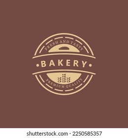 Bread Badge or Bread Logo Icon. Logo for Bakeries, Cafes, Restaurants, Etc.