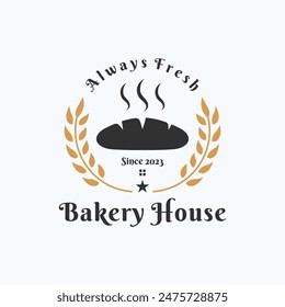 Bread Badge or Bread Logo Icon. Logo for Bakeries, Cafes, Restaurants, Etc.