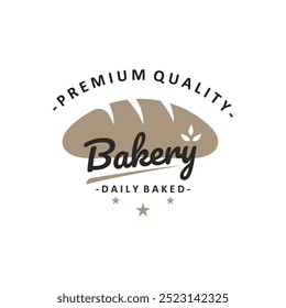 Bread Badge or Bread Logo Icon. Logo for Bakeries, Cafes, Restaurants, Etc.