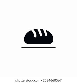 bread bake icon sign vector