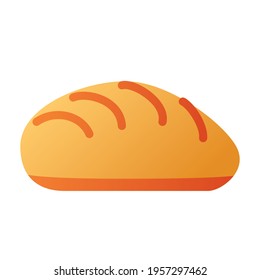 bread bakery bake single isolated icon with smooth style