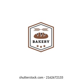 Brotbackerei Design Logo Vintage Vorlage Vektorgrafik