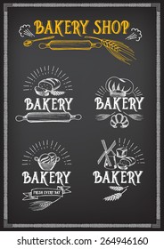 Bread and bakery design. Sketch, doodle vector.