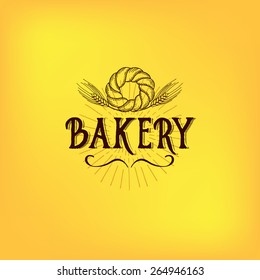 Bread and bakery design. Sketch, doodle vector.