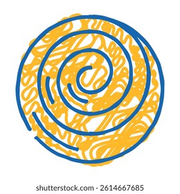 bread bakery doodle icon sketch vector. bread bakery sign. isolated symbol illustration