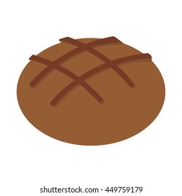 bread bakery food icon Isolated vector illustration