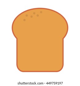 bread bakery food icon Isolated vector illustration