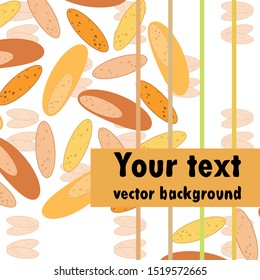 Bread, bakery icons, sliced fresh wheat bread. Vector background.