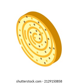 bread bakery isometric icon vector. bread bakery sign. isolated symbol illustration
