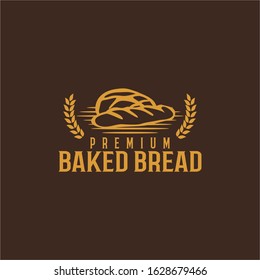 Bread Bakery Logo Design Vector Template