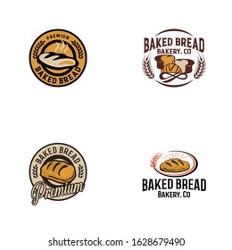 Bread Bakery Logo Design Vector Template