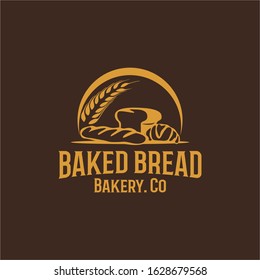 Bread Bakery Logo Design Vector Template