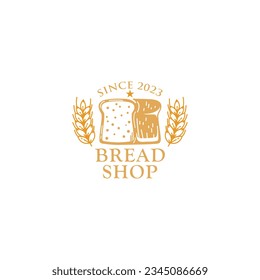 Bread Bakery Logo Design Vector Template