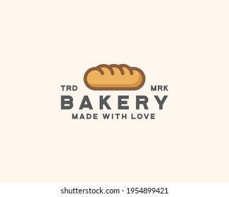 bread bakery logo template vector
