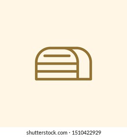 Bread Bakery Outline Icon Modern Food Logo