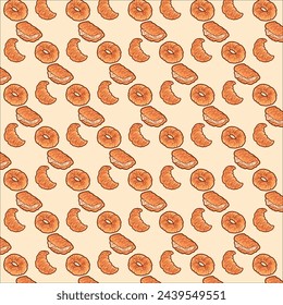 bread and bakery pattern vector design